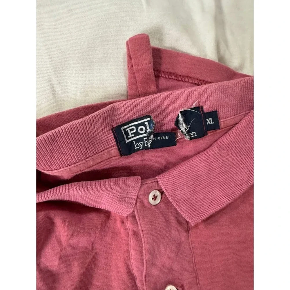 VTG. Lot of 4 Polo Ralph‎ Lauren Mens XL Short Sleeve Polo Shirts Multicolor